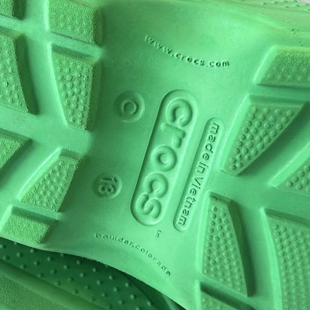 Kids Crocs Handle It Rain Grass Green Boots Size C13 Style 12803
